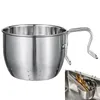 Badrumshyllor Kitchn Sink Silter Stainless Steel Filing Basket With Handle Food Waste Leftovers Catcher Garbage Filter 230613