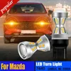 Nya 2st T20 7440 CANBUS LED Turn Signal Light Blinker-glödlampor för Mazda 2 DL DJ 3 BL BM BN 6 GJ CX-5 CX5 KF CX9 CX-9 MX5 ND RX8 SE FE Fe