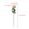 Fiori decorativi 71 cm ramo lungo rosa bouquet da sposa artificiale matrimonio fai da te decorazione del giardino domestico falso di alta qualità all'aperto