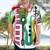 Mäns avslappnade skjortor latin dans 3d strand hawaiian 2023 sommar män skjorta kort ärm streetwear överdimensionerad 5xl camisa social kemis