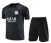 22/23 PSGS Soccer Jerseys Tracksuit 23 24 Paris Sportswear Мужчины Детский тренировочный костюм с коротки