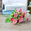 Dekorativa blommor Simulering Flower Small Daisy 28 Head Cosmos Fake Wedding Decor Home Decoration Living Room Display Silk