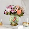 Dried Flowers Artificial Flower Dandelion Rose Lavender Big Bouquet Home Living Room Decoration Wedding Party Fake Arrangement