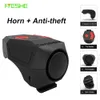 Bike Horns Bike Electronic Horn Bell Rechargeable Bicycle Anti-theft Bell 120db Loud Horn Waterproof Cycling Scooter Warning Alarm Ring 230614