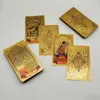 Outdoor Games Activities High Quality Gold Foil Tarot Russian Deluxe Divination Cards Predictive Board Games For Russia Market 230613