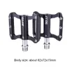 Bike Pedals ZTTO MTB Aluminum Flat Pedal Antislip Mountain Road Smooth Bearing 230614