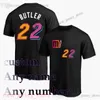 Maglia manica corta da basket personalizzata 22 Jimmy Butler con stampa digitale 2 Gabe Vincent 31 Max Strus Lowry Adebayo T-shirt Love Zeller Jovic Haslem Cain Martin Oladipo