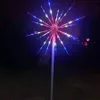 Decoração de jardim ao ar livre Luz de fogos de artifício LED Árvore de Natal 20 peças Ramos Lâmpada de paisagem colorida em mudança