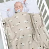 Blankets Swaddling s born Swaddle Wrap 10080 CM Cotton Knitted Infant Kids Stroller Bedding Quilt Super Soft Children's Accessories 230613