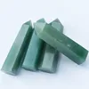 Natural crystal point green jade energy tower Arts Ornament Mineral healing wands reiki raw ability quartz pillar Batnt