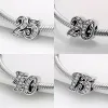 925 argent pour pandora charmes bijoux perles DIY Pendentif femmes Bracelets perles Couleur Numérique Et Papillon Libellule