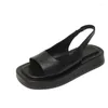 Sandaler Summer Sports for Female 2023 Super Thick Sole Roman Women's Shoes Flat Bottom Beach Womens Platform