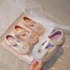 Кроссовки летние женские детские кожаные сандалии девочка сладкая принцесса обувь для детских танцев малыш