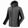 Vestes de chasse hommes en plein air coquille souple doublé polaire sport veste à capuche manteau respirant randonnée Camping Golf Outwear
