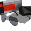 High Quality Ray Men Women Sunglasses Vintage Pilot Brand Sun Glasses Band Uv400 Bans Ben with Box and Case 3025698y