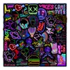 Naklejki zabawek dla dzieci 103050100pcs Neon Light Graffiti Laptop Bagage walizka motocyklowa wodoodporna kreskówka naklejki na naklejki na 230613