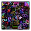 Kids Toy Stickers 103050100PCS Neon Light Graffiti Laptop Luggage Suitcase Motorcycle Waterproof Cartoon Decals Toys Sticker For 230613
