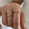 Anelli d'amore in acciaio inossidabile 18 carati semplice anello in madreperla stilista di moda con brillanti gioielli in cristallo di diamante per la festa di nozze