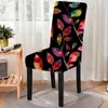 Stoelhoezen Hoes in Mandala-stijl Rekbaar Elastisch Eetkamer Hoes Stretch Keukenkrukken Seat Home Decor De Chaise