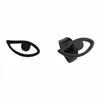 Orecchini a bottone Fashion Eye Shape Donna Cute Jewelry Black Ear Man Piercing 1 paio
