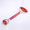 Hanger Kettingen Natuurlijke Agaat Chalcedoon Roller Face Lifting Tool Massager Jade Gua Sha Massage Crystal Stone Facial