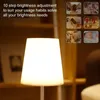 Lampes de table 1.5w lampe à led télécommande sans fil rechargeable chambre chevet tactile contrôle veilleuse