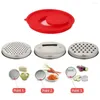 Bols En Acier Inoxydable Bol À Mélanger Couvercle Râpe Gâteau Salade Conteneur Cuisine Outil Légumes Fruits Cutter Gadget