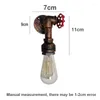 Candeeiro de parede Homhi Industrial Tubo Cama Vintage Rústico Deco Ferro Tubo de Banheiro Luz Latão Latão Estilo Punk HWL-029