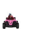 Babyjoy 12V Kids Ride on Car Electric Racing Truck Télécommande MP3 Lights Voiture rose