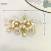 Pinces à cheveux chinois épingles à cheveux côté fleur casque perle tête bijoux pour femmes filles Hanfu robe fête style décorations