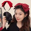 Hårband för tjej bow bezel pannband mode hår båge retro huvudbonad enkel fast färg hårband koreanska hårtillbehör