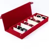 Caixas de armazenamento Caixas de óculos de alta qualidade 8 compartimentos Grade Óculos de sol Display Rack Titular Organizador Caixa retangular 230613