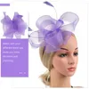 Bandana's Tea Party Hoed Fascinator Hoofddeksel Hoeden Dames Fascinators Mesh Haarspeld Kunstmatige vrouw Bloemenaccessoires