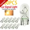Nya 100st bilar T10 W5W 194 158 2825 Halogen Wedges Auto Trunk Lamps Door Bulb Instrument Dome Reading Clearance Lamp DC12V 5W