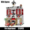 Blocos Creatoring Expert Pet Book Shop Town Hall Downtown Diner Modelo Moc Modular Building Brick Bank Cafe Corner Toys Parisian 230613