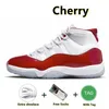 Jumpman 11 Cherry 11s Men basketskor Röd sammet Gamma Blue Neapolitan Bred Cool Grey Midnight Navy UNC Gement Grey Pink Gul Snakesskin Women Sports Sneakers