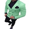 Costumes pour hommes bleu hommes 2 pièces formel marié Blazer pantalon mariage fête porter des vêtements Costume Homme smoking bal sur mesure veste pantalon noir