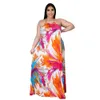 Plus size Dresses Size Dress Xxxl Wholesale Halter Beach Style Loose Print Sleeveless Tank AnkleLength Sexy Maxi Summer Drop 230613