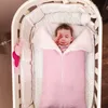 Sacs de couchage nouveau-né épaississement hiver tricoté sac Swaddle pied couverture enfants bébé R230614