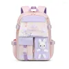 Sacs d'école enfants sac à dos mignon filles Bookbag sac léger pour les élèves du primaire femmes voyage sac à dos paillettes décor