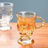 Verres à vin 150Ml rétro en relief motif ambre couleur claire verre tasses à eau cadeau créatif Ins tasse à café pour hommes femmes fête goutte De Otfp7
