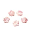 Colares com Pingente Concha Rosa Natural Flor Esculpida 20-25mm Faça Charme Colar Feminino Elegante Brincos Faça Você Mesmo Moda Jóias Acessórios