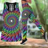 Kvinntankar Crazy Skull Combo outfit Leggings and Hollow out Tank Top Suit Sexig Yoga Fitness Soft Legging Summer Women for Girl