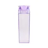 500ml Milk Box Plastic Milk Carton Acrylic Water Bottle Clear Transparent Square Juice Bottles for Outdoor Sports Travel BPA Free New J0615