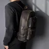 Sırt çantası erkek kaliteli deri moda büyük seyahat üniversite kolej okul çantası tasarımcısı erkek gündelik öğrenci dizüstü bilgisayar 3441