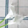 Dried Flowers White Mini Pu Calla Lily Artificial Flower For Wedding Bouquet Party Decorations Baby Shower Centerpieces Bridal Decor 230613