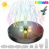 Decorazioni da giardino Fontana solare Galleggiante per esterni Fontana da giardino solare Piscina Stagno Bagno per uccelli Fontana a energia solare Cascata Pompa per acqua Led 230614