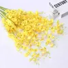 Dried Flowers 95cm Artificial Yellow Silk Simulation Dancing Branches Plants Home Living Room Wedding Decoration