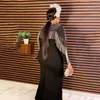 Ethnic Clothing African Dresses For Women Black Design Dashiki Beading Abaya Bandage Maxi Bazin Vintage Robe Gowns Africa Sexy Lady Party