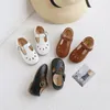 Baskets automne enfants chaussures en cuir couleur unie découpes bébé fille bambin garçons infantile filles taille 16 30 SMG209 230613